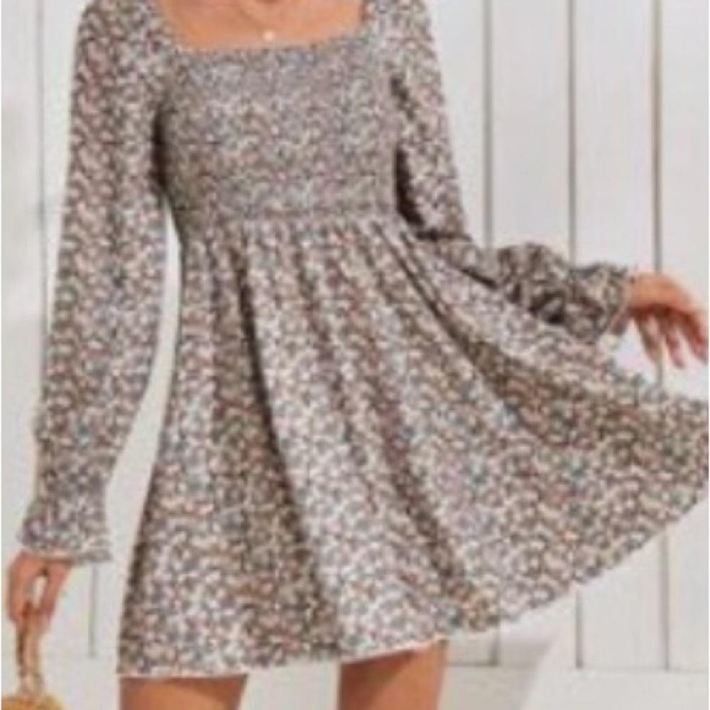 Floral Long Sleeve Dress